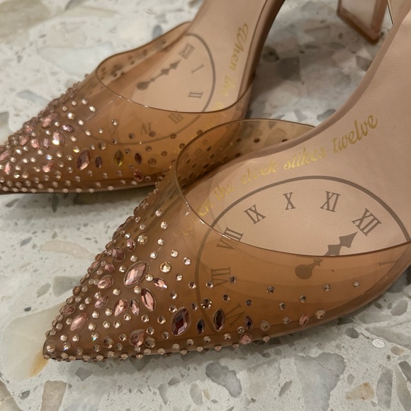 Disney Cinderella x Aldo Rhinestone “Glass Slipper”  Heels Limited Addition POC - Picture 4 of 12